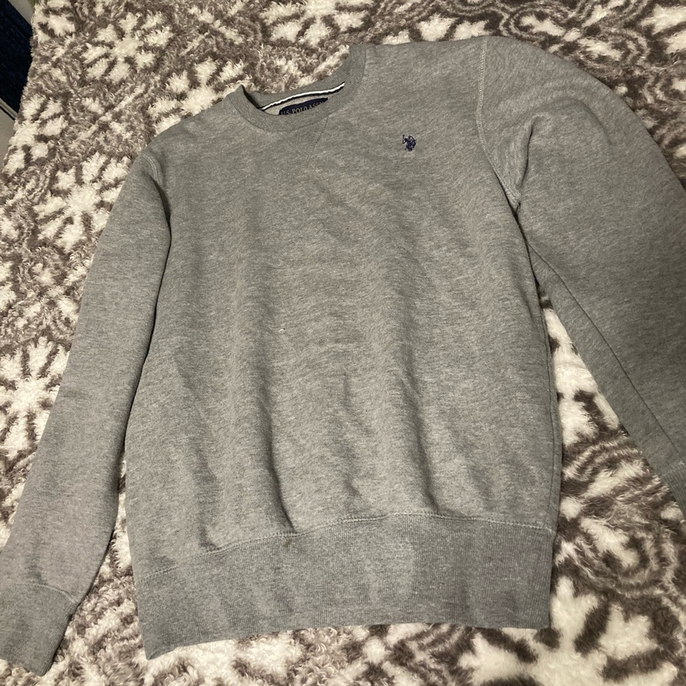 U.S. Polo Assn. Gray Crewneck Sweater